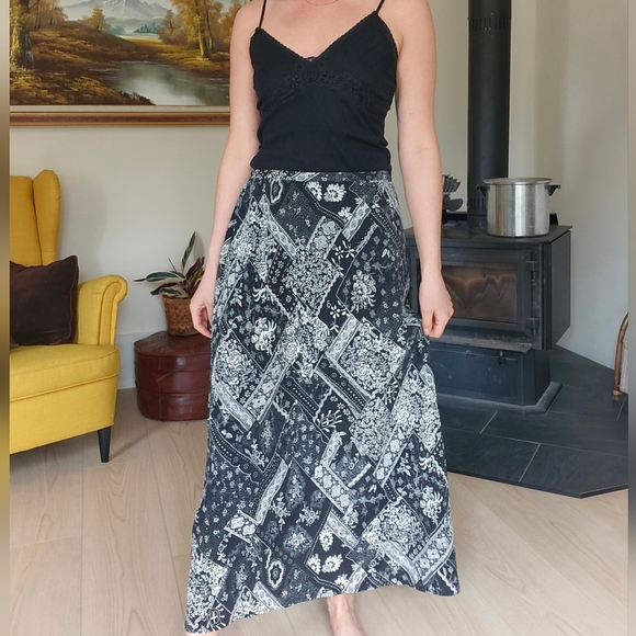 Vintage Dresses & Skirts - Patchwork maxi skirt